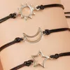 Bedelarmbanden Personaliseer cadeau Pinky Promise Armband voor Zon Maan Ster Afstand Bijpassende Brac