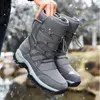 Bottes d'hiver pour femmes, baskets chaudes, tendance, montantes, imperméables, antidérapantes, en fourrure, taille 36-42