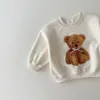 Spring Baby Baby Long Rleeve Śliczny kreskówka Bluza bawełna dzieci swobodne topy luźne dziewczyny pullover ubrania maluchowe 240318