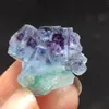 Figurine decorative Fluorite viola naturale Campione minerale QUARZO GEM Aura Healing Pietra originale Insegnamento Decorazione domestica ornamentale