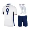 2024 Kids Football Kits Englands Soccer Jerseys Saka Foden Bellingham Rashford England Kane Sterling Grealish National Team Football Kit JJ 3.24