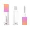 5ml Wholesale Empty Lip Gloss Tubes Gradient Pink DIY Plastic Cute Liquid Lipstick Ctainer Round Lipgloss Sample Bottle 19Za#