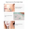 Film plastique jetable pour le visage Masque nettoyant pour le visage complet Autocollants pour le cou Papier Masques PE transparents Wrap Beauté du visage Outil sain t5wY #