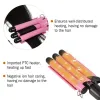 Ferros 3 barril cabelo crimper cabelo curling ferro cerâmica modelador varinha duas engrenagens controle de temperatura cabelo ondulação ferramenta estilo para menina mulheres