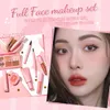 Pinkflash 1 Anniversary Наборы для макияжа всего лица Liquid Ccealer Foundati Beauty Блеск для губ Тушь для ресниц Подводка для глаз Румяна для лица Косметика Y3oP #