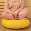 Pillow Inyahome Linen Giant Round Floor & Solid Color Suitable For Meditation Yoga Mat Sofa Chair Bed Car Seat Pillows