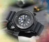 Relogio Masculino 42mm Military Men Watches Fashion Motor Racing Unique Rubber Band Clock Quartz Movement Large Night Glow Diving Timer Watch Gifts