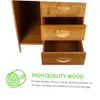 CHILDWEET 1pc Table Purpose Simple Night Stand Household Mini Locker Multi Bedside Cabinet Wood Sofa Storage Box