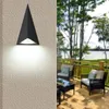 Wall Lamp 9W LED Outdoor Light Fixture Waterproof Triple-Cornered Courtyard Aisle Garden Balcony