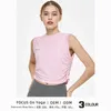 Actieve shirts Slim Fit Ademend Buitensporten Klein vest Mouwloos touw Yoga Kiel Dames Dans Sneldrogende Fitnesskleding Top