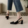 Scarpe eleganti moda primavera e autunno tendenza elegante matrimonio elfo metallo punta sandali con tacco spesso stile danza