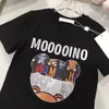 キッズTシャツ男の子の女の子のためのクラシックプリントカジュアル半袖シャツ綿2024夏の子供と大人の服