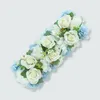 Decorative Flowers 44x14cm Arch Decoration Silk Rose 3D Backdrop Artificial Flower Wall Panel Romantic For Home Decor Baby Shower