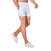 Shorts de verão masculino com cordão elástico casual branco preto shorts streetwear jogger ginásio correndo