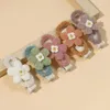 Accessoires pour cheveux 10 pièces/lot mode multicolore mignon doux fleur Clips fille enfant belle à la main tricot laine épingles à cheveux Kawaii Barrettes