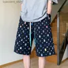 Męskie spodenki 2023 Mężczyźni Summer Shorts swobodne puste wydobycie Unisex Streetwear Short Pants Hip Hop bruści L240320