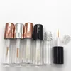 kosmetiska provförpackningar Sier Rose Gold Black Clear Liten 1,2 ml Mini Eyel Growth Liquid Eyeliner Lipgloss Tubes 01xs#