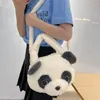 Sacs à bandoulière Panda en peluche sac à main doux femme grande capacité sac fourre-tout pour femmes filles