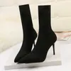 Socken Sexy Kleid 492 Schuhe Stiefel Elastisch High Heels Damen Fa 55460