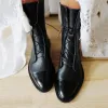 Botlar Yeni Kadın Ayakkabı Pu Deri İngiliz Tarzı Tehlike Düz Midcalf Ayakkabı Saçlı Ayak Parçası Botlar Yakışıklı Motosiklet Botları Kadın Botlar
