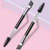 1-10pcs Brosses à paupières douces Double tête Scroll Brosse à sourcils Ctouring Eye Brow Brosses Yeux Mélange Cosmétique Outils de maquillage U2oL #