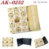 Wholesale Animation peripheral full color concealed buckle pu leather short wallet Kuromiketi Cat Angel Melody