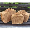 Baskets Suitcase Rattan Storage Box Basket Woven For Picnic Outside Party Travel Living Room Clothes Toy Wooden Seagrass Baskets Wicker