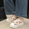 981 Wool Winter Breathable Women Warm Thick White Heel Plaid Sneakers Casual Running Platform Y2k Lolita Shell Shoes 240315 138