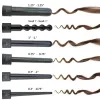 Ferri 6 IN 1 Ferro arricciacapelli professionale da 932 mm Bigodino per capelli da 0,35 a 1,25 pollici Strumento per lo styling in ceramica Parrucchiere intercambiabile con guanti 2