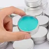 100pcs Empty Candle Jar 5/10/15/20/30/50/60g Aluminum Black Cream Cosmetic Ctainer Refillable Bottles Lip Balm Gloss Packaging V2Hs#