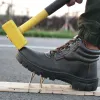 Stivali scarpe di sicurezza protettiva uomini industriale puntura antismashing stivali stivali in acciaio indistruttibile calzature indistruttibili resistenti