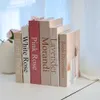 3 Stück gefälschte Bücher Ornament dekoratives Buch für Zuhause Bücherregal Dekor Wohnzimmer Couchtisch mehrere Größe 240320