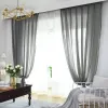 Cortinas Makehome Top Tule Cretins para perspectiva do quarto Curtes de tule de voz pura para a sala de estar Tamanho personalizado