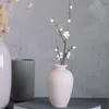 Dekorative Blumen Faux Pflaumenblütenstrauß mit langem Stiel Blumenarrangement Simulation Bossom für Schlafzimmer El Büro Hochzeit Party Zuhause