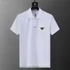 Designer luxury men's polo shirt t-shirt business casual short sleeve 100% cotton high quality moisture wicking golf shirts tops summer mens clothing