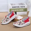 Casual Schoenen Herfst Schommelende Vrouwen Mode Canvas Slip Op Wedge Vrouwelijke Ademende Platform Sneakers Zapatillas Mujer