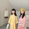 Mädchen Kleider Herbst Baumwolle Casual Diamond Check Langarm Kleid Mädchen weich bequem Prinzessin