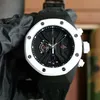 44x18mmモントレデフクスメンズウォッチ日本の多機能OSクォーツムーブメントラグジュアリーウォッチ腕時計リロエス防水