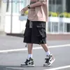 Herren-Shorts, Sommer-Shorts, übergroße Baggy-Fünf-Punkt-Hose, Harajuku, koreanische Mode, weites Bein, Ins-Hip-Hop-Bottoms für Männer und Frauen, L240320