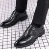 Chaussures décontractées formelles pour hommes Italiano Oxford robe de mariée Coiffeur Casuales Sepatu Office