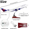 1/160 Scale 50.5CM Airplane Airbus A380 Air France Airline Model W LED Light Wheel Diecast Plastic Resin Plane For Collection 240407