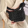 Evening Bags Women Underarm Bag Fashion Woven Ladies Tote Handmade Icelandic Wool Casual Elegant Solid Color Small Satchel