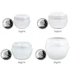 50pcs 5g-30g pots vides en plastique blanc Ctainers Pots crème pour le visage baume à lèvres brillant cosmétique maquillage huile cas en gros a9o1 #