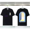 Herren-Designer-T-Shirt, Mode-T-Shirt, Gallerydept-Shirt, T-Shirts, Regenbogen-Pilz-Buchstaben-Druck, kurzärmelig, Baumwolle, lockeres Hemd für Männer und Frauen, JHVD Man Casablanc-Shirt