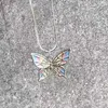 Pendentif Colliers Coloré Dopamine Papillon Huile Goutte Collier Pour Femmes Mignon Insecte Mode Fête Bijoux Accessoires