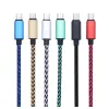 Cabos usb 2a tipo c, adaptador de carregamento de sincronização de dados, espessura forte, cabo micro trançado para iphone, samsung, huawei, xiaomi