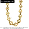 Necklace Earrings Set USENSET 9 Styles High Quality Stainless Steel Chain Jewelry Trendy Women's Gold Silver Color Hip Hop Accessories