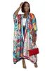 Пляжная накидка для женщин с принтом, богемное бикини, кимоно, парео, купальные костюмы, винтажная пляжная одежда, s 240315