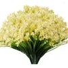 Fiori decorativi 6 pacchi Narcisi artificiali Vegetazione finta Resistente ai raggi UV Piante in plastica finta che non sbiadiscono