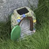 Garden Decorations Solar Resin Fairy Door Light Decor Gnome Home Sculpture Yard Art For Outdoor Patio Lawn